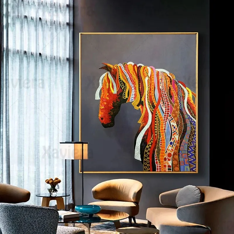Fashion Poster Abstract Horse Animal Painting Colorful Braid Ribbon Print Wall Art Living Room Corridor Aisle Home Decoration
Fashion Poster Abstract Horse Animal Painting Colorful Braid Ribbon Print Wall Art Living Room Corridor Aisle Home Decoration