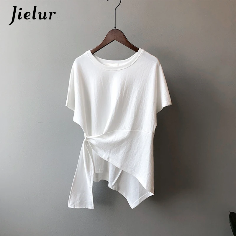 Jielur однотонная летняя футболка с круглым вырезом футболки с коротким рукавом для женщин базовые свободные женские черные белые синие футбо...
Jielur однотонная летняя футболка с круглым вырезом футболки с коротким рукавом для женщин базовые свободные женские черные белые синие футбо...