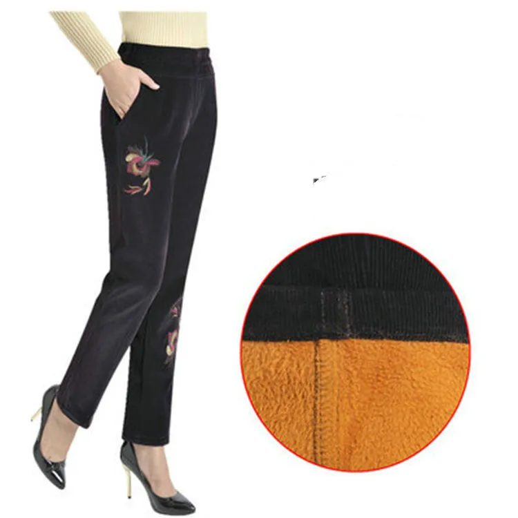 2020 New Women Corduroy Pants Casual Long High Waist Pockets Pantalon Elegant Female Embroidery Loose Velvet Trousers M244
2020 New Women Corduroy Pants Casual Long High Waist Pockets Pantalon Elegant Female Embroidery Loose Velvet Trousers M244