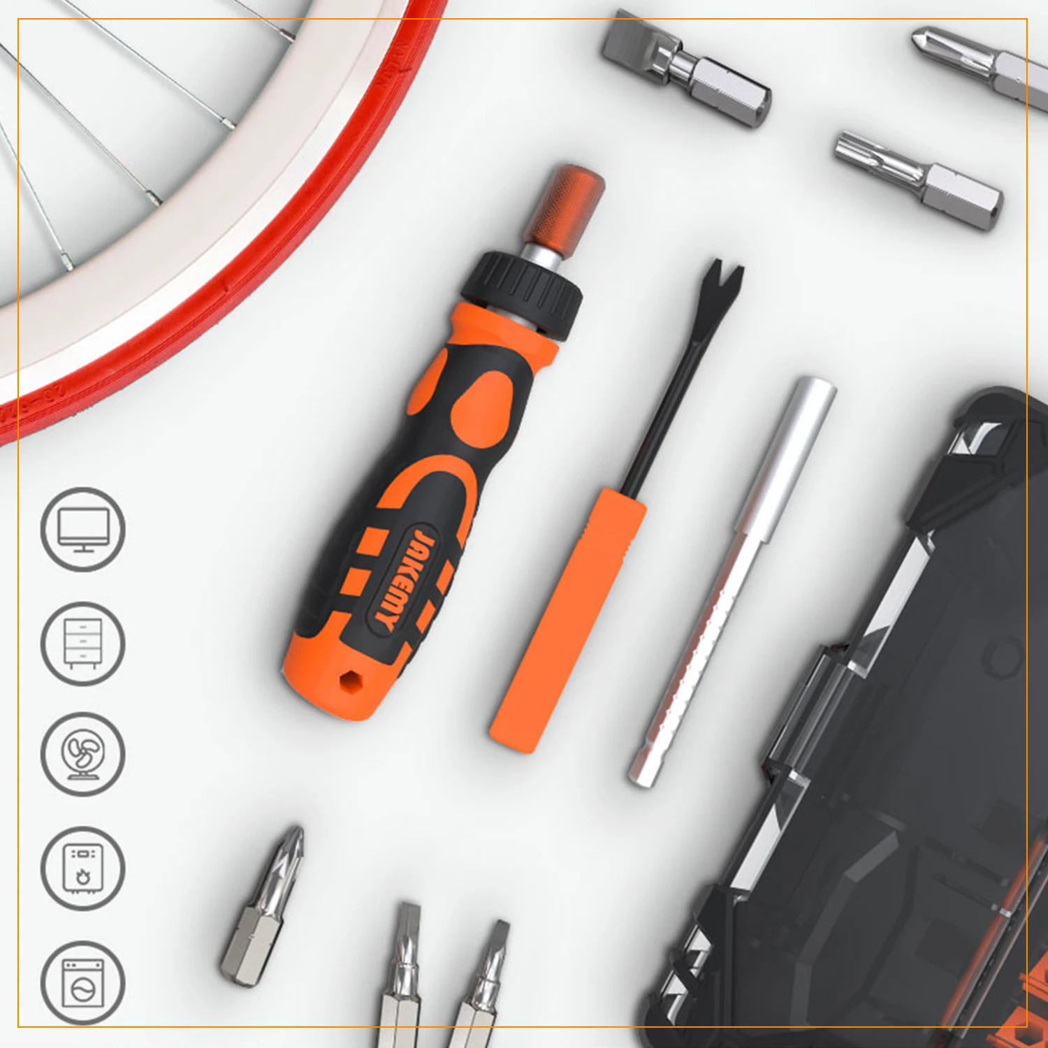 JM-6124 48-in-1 Screwdriver set Adjustable Labor-saving Ratchet Handle for Home Electronics DIY Repair screwdriver bits
JM-6124 48-in-1 Screwdriver set Adjustable Labor-saving Ratchet Handle for Home Electronics DIY Repair screwdriver bits