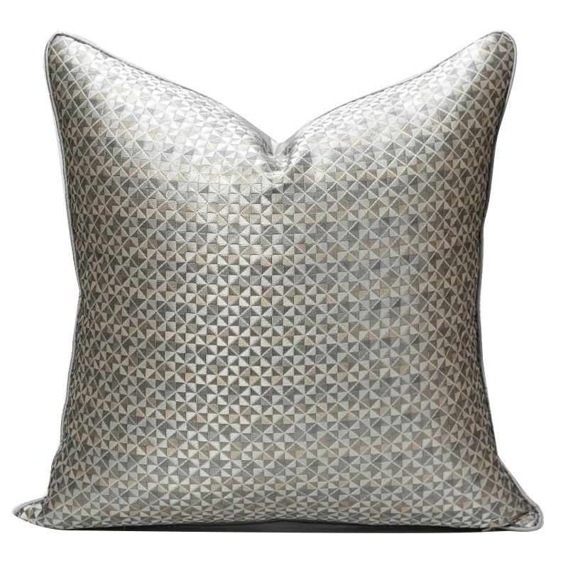 

30x50/45/50cm morden retro grey geometric cushion cover jacquard grey pillowcase sofa waist pillow cover for backrest