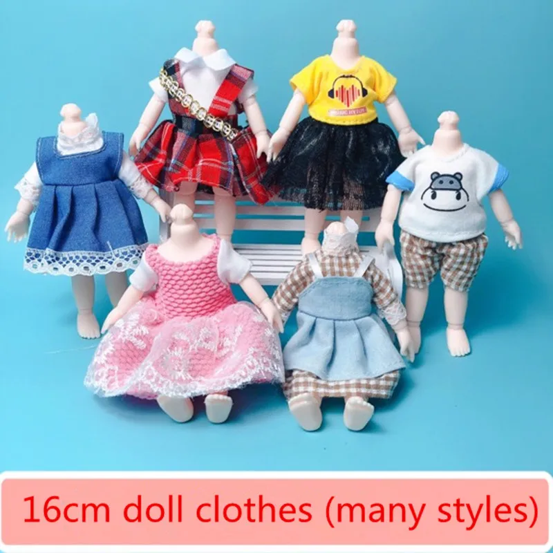 16cm Bjd Doll Clothes High-end Dress Up Can Dress Up Fashion Doll Clothes Skirt Suit Best Gifts for Children DIY Girls Toys 
16cm Bjd Doll Clothes High-end Dress Up Can Dress Up Fashion Doll Clothes Skirt Suit Best Gifts for Children DIY Girls Toys