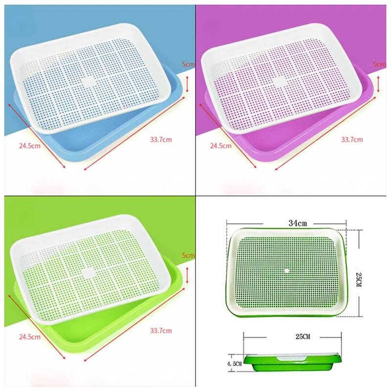 Planting Sprout Seedling Tray Seed Sprouter Tray Double-layer Soilless Culture Beans Hydroponic Nursery Tray Garden Supplies
Planting Sprout Seedling Tray Seed Sprouter Tray Double-layer Soilless Culture Beans Hydroponic Nursery Tray Garden Supplies