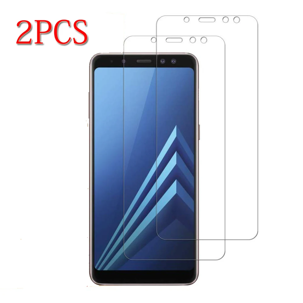 2 шт. закаленное стекло для Samsung Galaxy A8 2018 защита экрана Взрывозащищенная тонкая