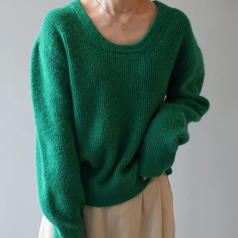 Fall 2021Women Sweater Thin O-Neck Pullover Korean Style Loose Knit Long Sleeve Top Oversize Fashion Outerwear
Fall 2021Women Sweater Thin O-Neck Pullover Korean Style Loose Knit Long Sleeve Top Oversize Fashion Outerwear
