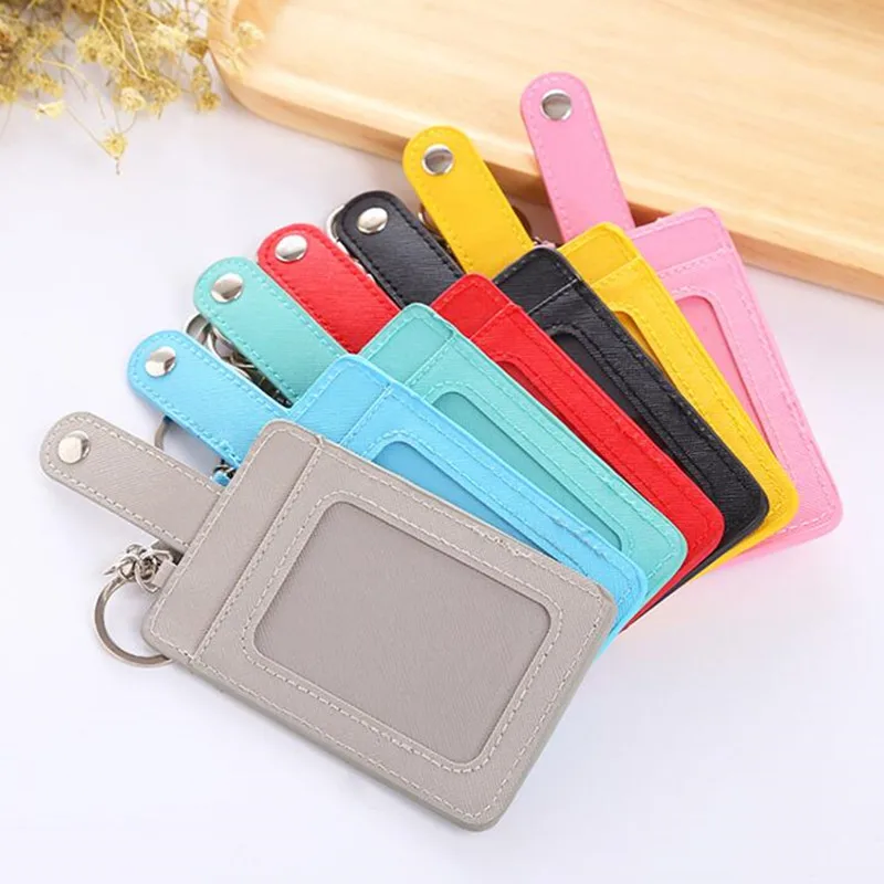 1PC PU Work Card Holder Solid Color Women Men ID Credit Card Sleeve School Office IC Badge Holder with Keychain Keyring
1PC PU Work Card Holder Solid Color Women Men ID Credit Card Sleeve School Office IC Badge Holder with Keychain Keyring