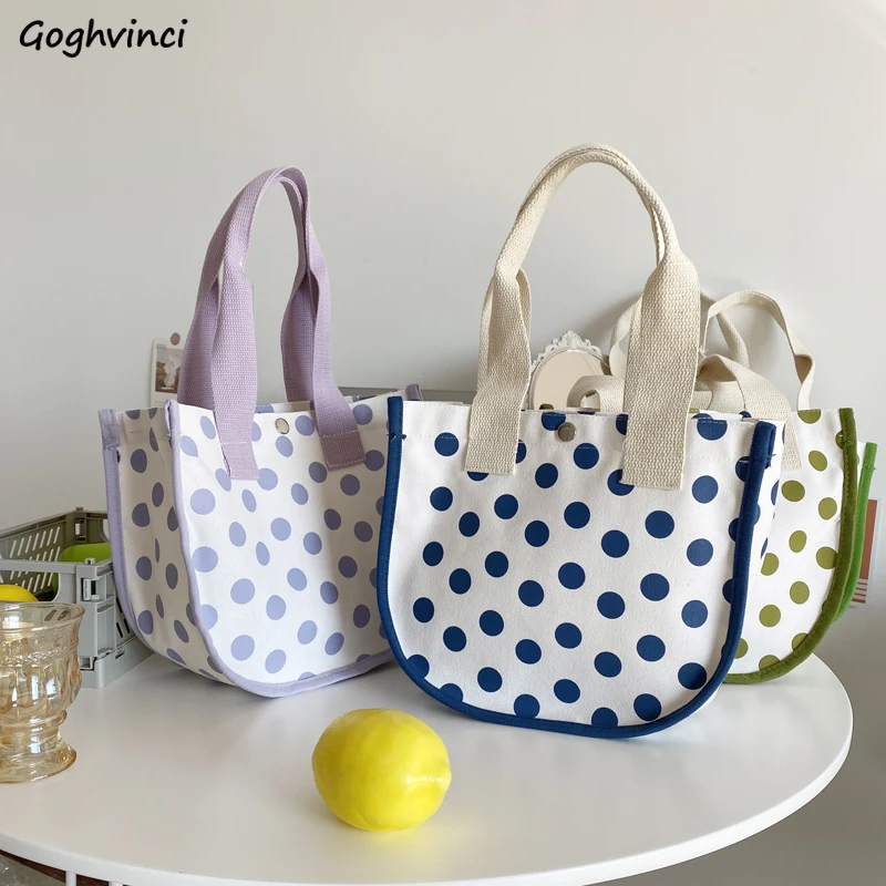 Shoulder Bags Women Dot Printed Large Capacity Canvas Sweet Cute Handbags Fashion Vintage Summer Simple Female Korean Style Chic
Shoulder Bags Women Dot Printed Large Capacity Canvas Sweet Cute Handbags Fashion Vintage Summer Simple Female Korean Style Chic