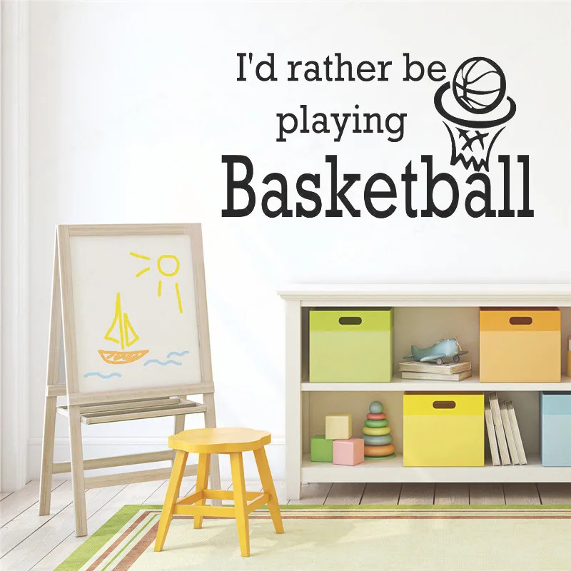 YOYOYU Wall Sticker Vinyl Art Home Decor Rather Be Playing Basketball Sports Mural Decor Removebale Bedroom Wall Poster HL224
YOYOYU Wall Sticker Vinyl Art Home Decor Rather Be Playing Basketball Sports Mural Decor Removebale Bedroom Wall Poster HL224