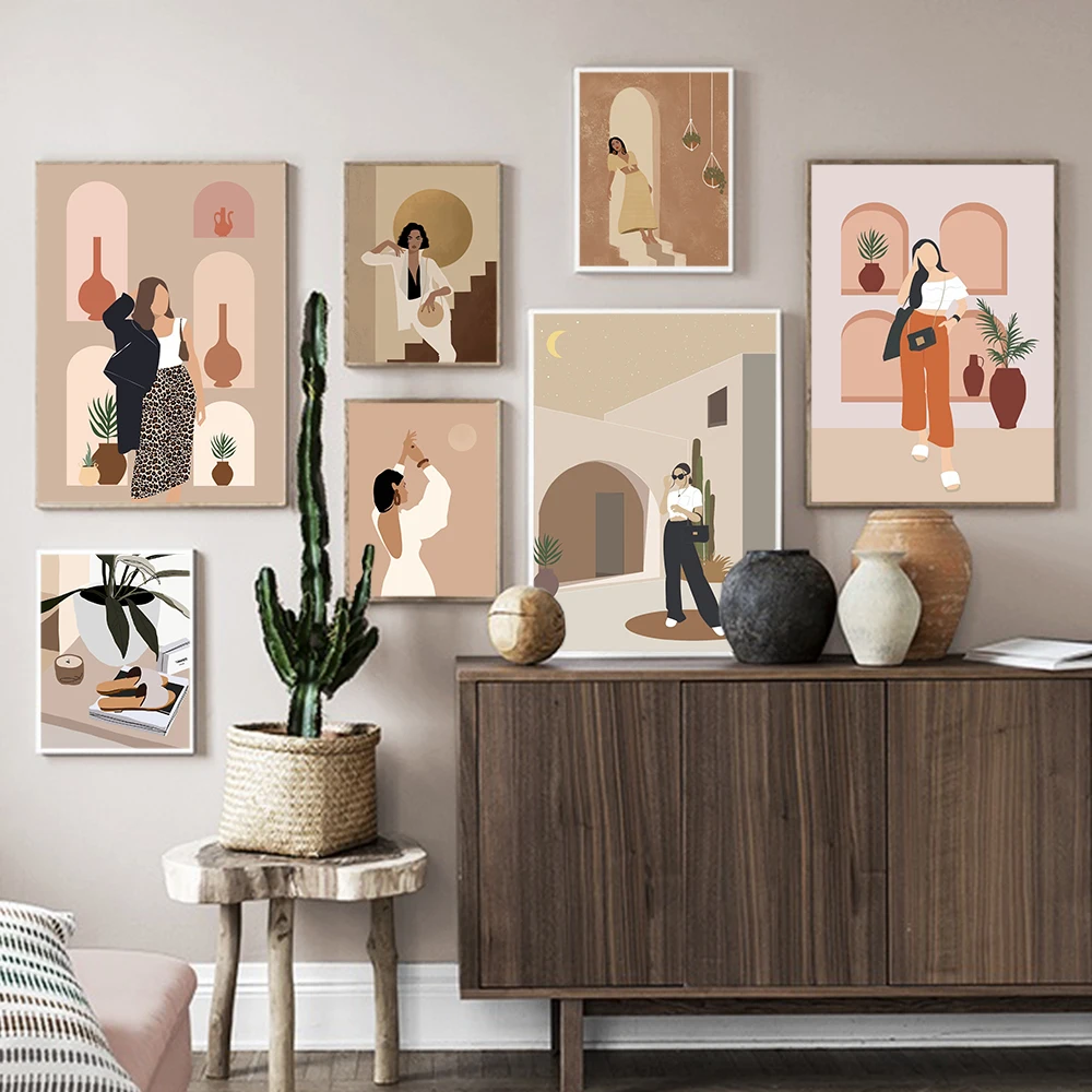 Boho Abstract Fashion Woman Canvas Painting Art Nordic Posters and Prints Wall Pictures for Living Room Decoration Frameless
Boho Abstract Fashion Woman Canvas Painting Art Nordic Posters and Prints Wall Pictures for Living Room Decoration Frameless