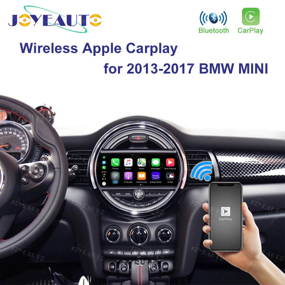 Joyeauto беспроводной Apple Carplay для BMW MINI F Type NBT 2013 2017 Android Авто iOS зеркало автомобиля