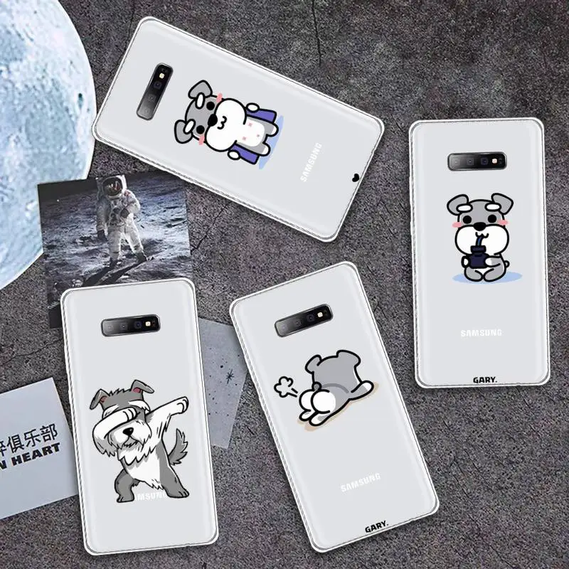 Cartoon schnauzer dog Phone Case Transparent for Samsung A71 S9 10 20 HUAWEI p30 40 honor 10i 8x xiaomi note 8 Pro 10t 11 
Cartoon schnauzer dog Phone Case Transparent for Samsung A71 S9 10 20 HUAWEI p30 40 honor 10i 8x xiaomi note 8 Pro 10t 11