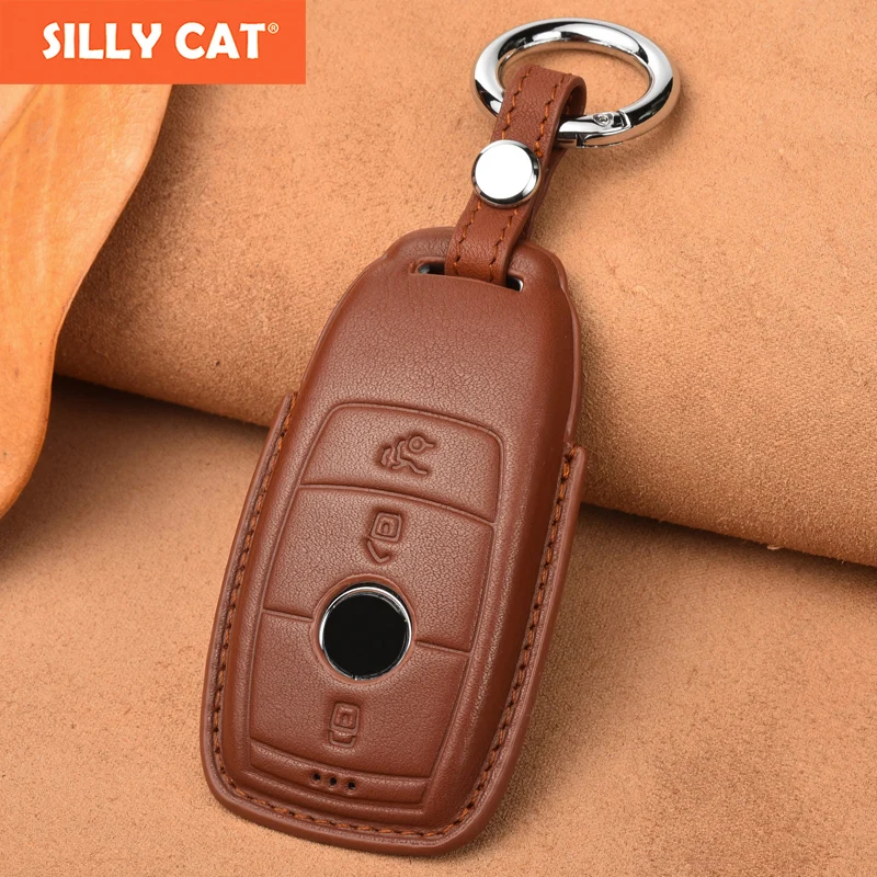 Leather Car Key Case Cover Suit For Mercedes Benz Key Fob Cover Case E C Class W205 C200 C180 C260 W213 Car styling Accessories
Leather Car Key Case Cover Suit For Mercedes Benz Key Fob Cover Case E C Class W205 C200 C180 C260 W213 Car styling Accessories