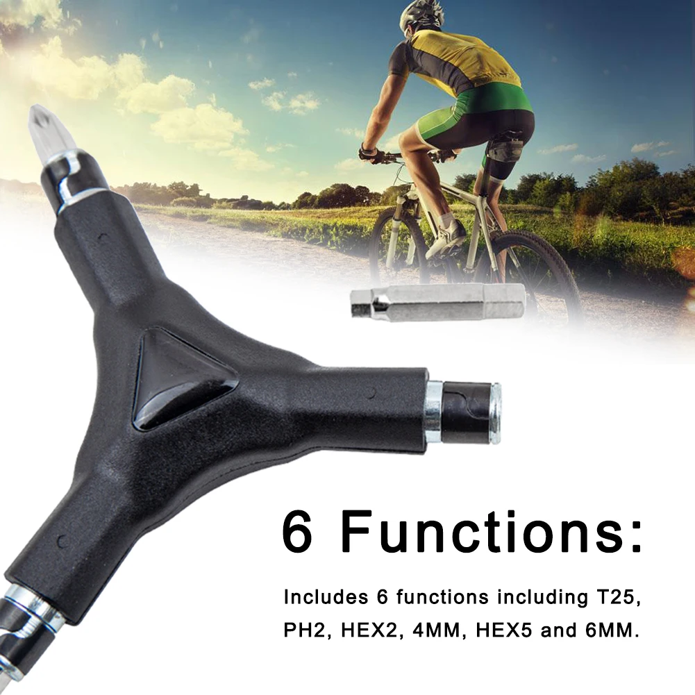 Y-type Hexagonal Wrench Bicycle Repair Wrench MTB Mountain Bike Road Bike Key Tools Multifunctional T25/PH2 HEX2/4mm HEX5/6MM
Y-type Hexagonal Wrench Bicycle Repair Wrench MTB Mountain Bike Road Bike Key Tools Multifunctional T25/PH2 HEX2/4mm HEX5/6MM