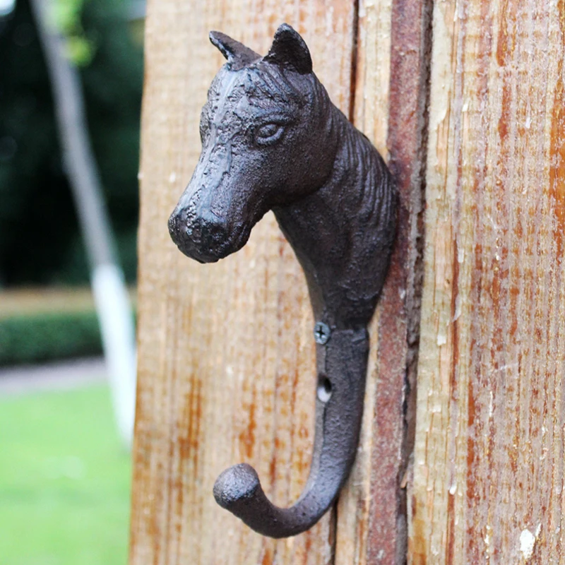 Retro Rustic Horse Head Cast Iron Wall Hook With One Hanger Country Side Accents Handmade Home Garden Decor Animal Figurine Hook
Retro Rustic Horse Head Cast Iron Wall Hook With One Hanger Country Side Accents Handmade Home Garden Decor Animal Figurine Hook