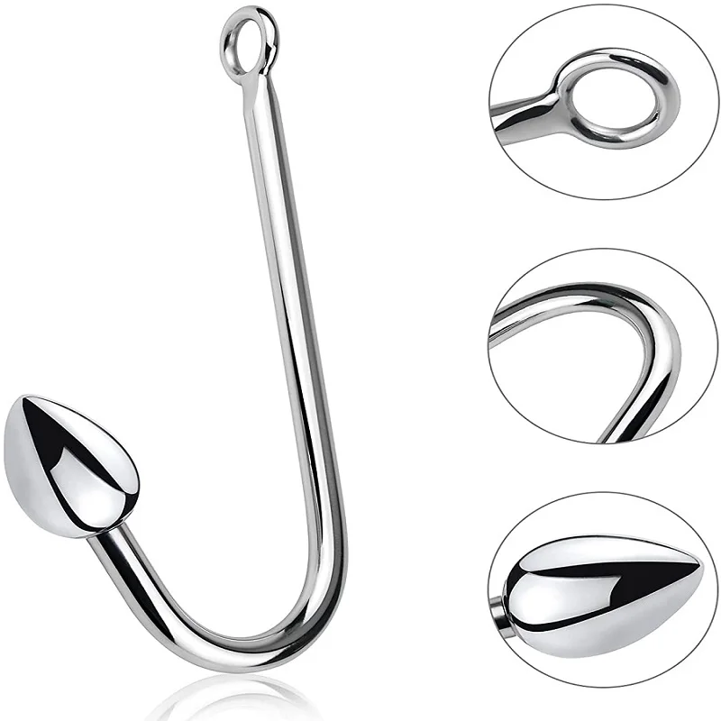 Replaceable 3 size balls choose metal anal hook butt plug beads dilator alluminum alloy sex toy for men women adult game | Красота и