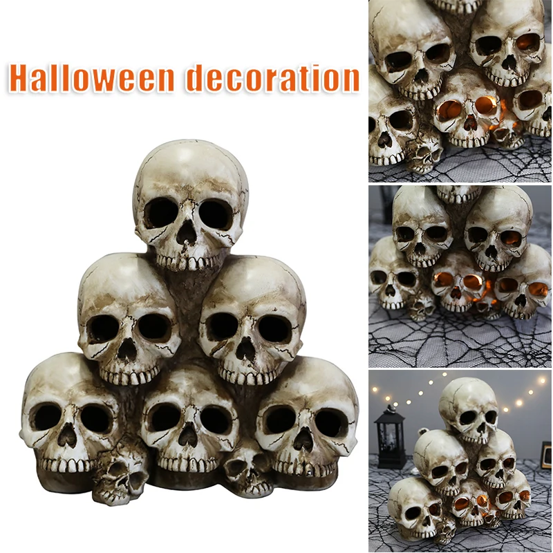 Halloween Glow Skull Head Horror Atmosphere Sculpture Resin Crafts for Halloween Decoration Props Free Event & Party
Halloween Glow Skull Head Horror Atmosphere Sculpture Resin Crafts for Halloween Decoration Props Free Event & Party