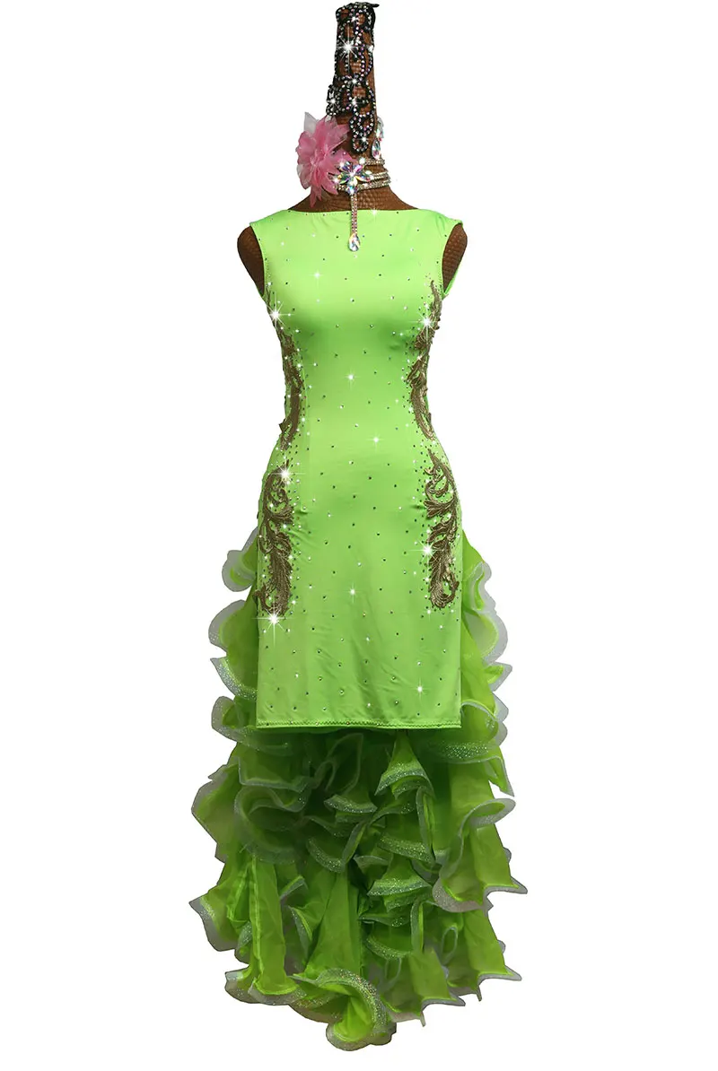 Latin Dance Dresses Women High Quality Customized Rumba Samba Dancing Skirt Lady Rhinestones Latin Competition Dance Dress
Latin Dance Dresses Women High Quality Customized Rumba Samba Dancing Skirt Lady Rhinestones Latin Competition Dance Dress