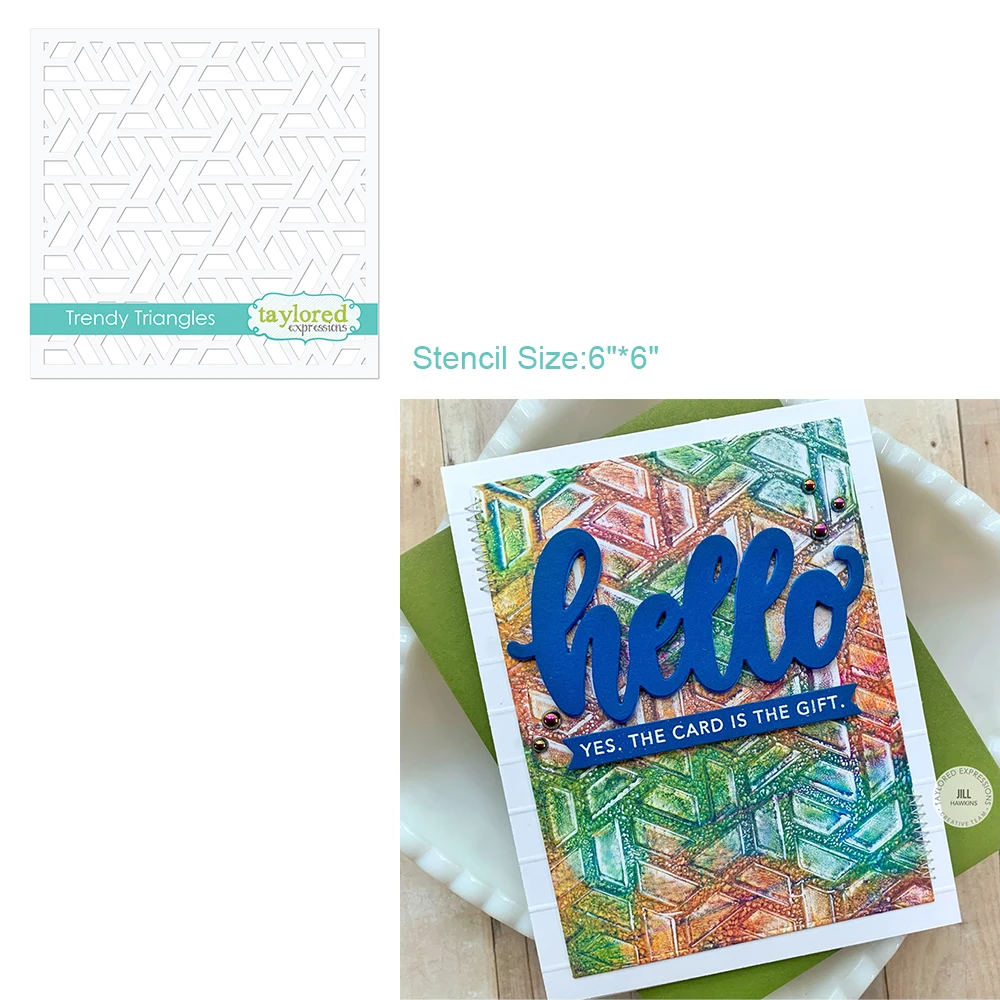 Arrival Trendy Triangles Stencils Diy Scrapbooking Diary Craft Paper Decorations Photo Album Embossing Molds Card Making 2021
Arrival Trendy Triangles Stencils Diy Scrapbooking Diary Craft Paper Decorations Photo Album Embossing Molds Card Making 2021