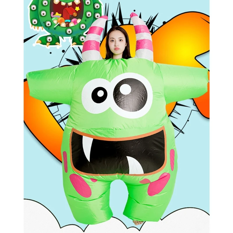 Cartoon Green Mouth Halloween Adult Cosplay Inflatable Suit Festive Party Clothing Set Carnival Party Event Funny Costumes Outdo
Cartoon Green Mouth Halloween Adult Cosplay Inflatable Suit Festive Party Clothing Set Carnival Party Event Funny Costumes Outdo