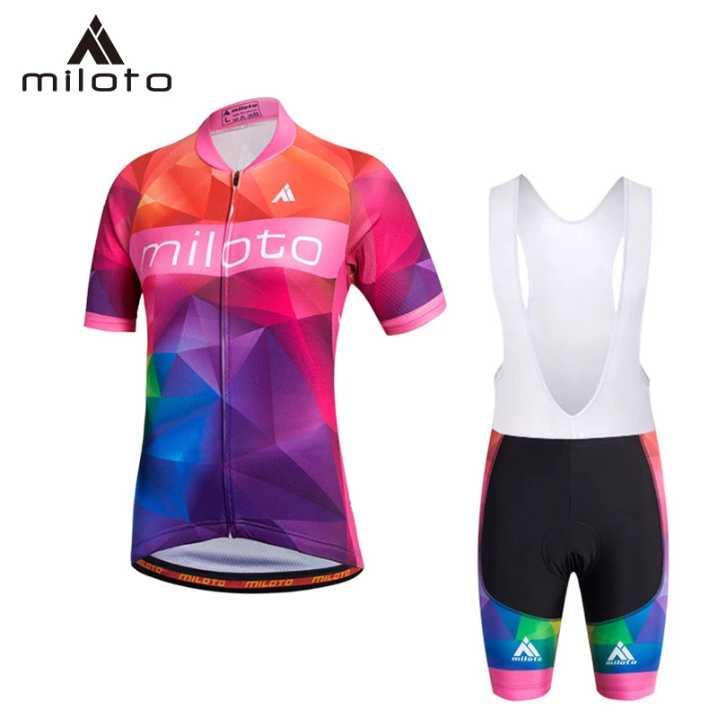 

Miloto Pro Team Триатлон комплект женские Велоспорт Джерси летний детский велосипед одежда MTB Ropa Ciclismo Uniforme Майо Quick Dry