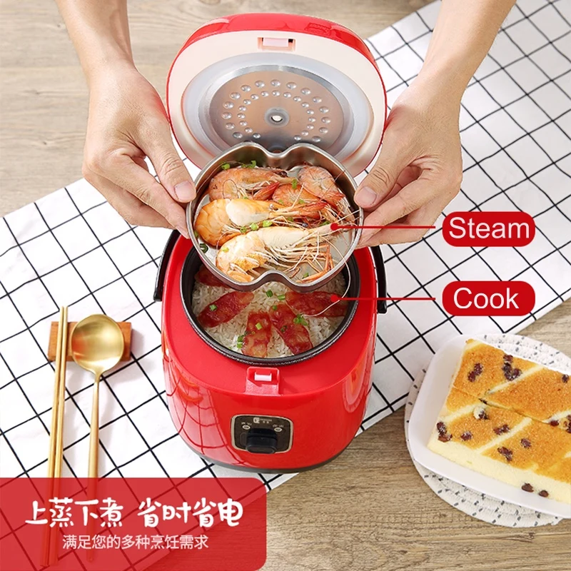 Mini Rice Cooker 1.2L Intelligent Electric PFA Powder Coating Cookers For Home Students Cooking 300W 220V Chinese Food Maker
Mini Rice Cooker 1.2L Intelligent Electric PFA Powder Coating Cookers For Home Students Cooking 300W 220V Chinese Food Maker