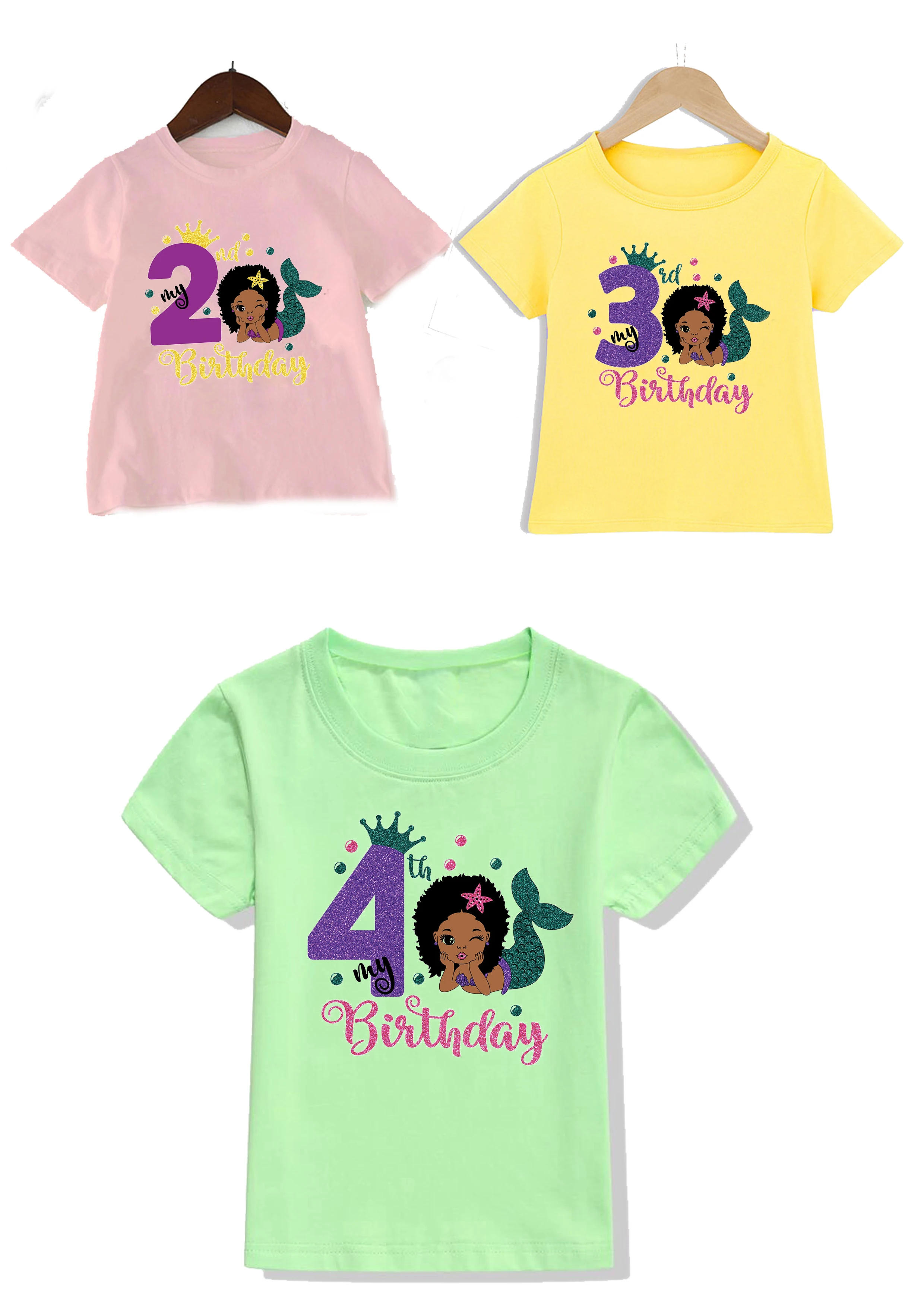 Cute Little African American Black Melanin Princess Print Girl Clothes Funny T Shirts 2 3 4 Years Kids Birthday Gift Custom DIY
Cute Little African American Black Melanin Princess Print Girl Clothes Funny T Shirts 2 3 4 Years Kids Birthday Gift Custom DIY