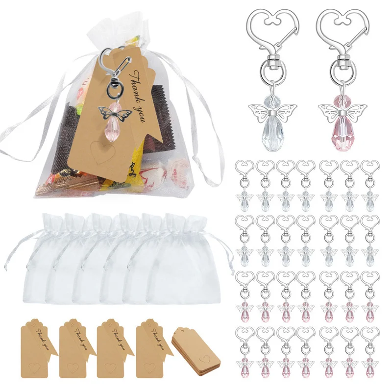 30pcs Gift Bag Crystal Pendant Guardian Angel Wings Keychain Wedding Birthday Party Pendant Christmas Jewelry Accessories
30pcs Gift Bag Crystal Pendant Guardian Angel Wings Keychain Wedding Birthday Party Pendant Christmas Jewelry Accessories