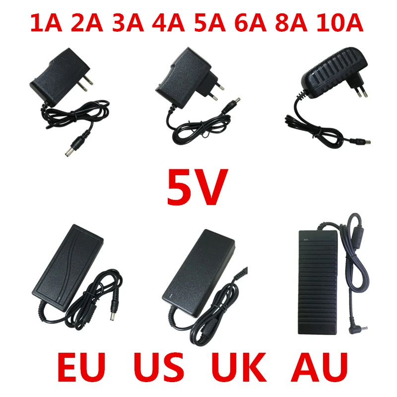1 шт. AC 100V-240V to DC 5 V 1A 2A 3A 5A 6A 8A 10A адаптер питания преобразователь зарядное устройство 5 V вольт для светодиодной ленты
1 шт. AC 100V-240V to DC 5 V 1A 2A 3A 5A 6A 8A 10A адаптер питания преобразователь зарядное устройство 5 V вольт для светодиодной ленты