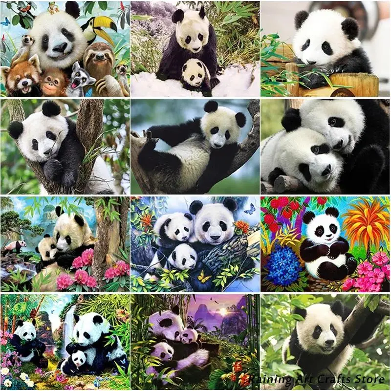 Full Square Round Drill 5D Diy Diamond Painting Panda Embroidery Cross Stitch Kits Rhinestone Animal Mosaic Pictures Decoration
Full Square Round Drill 5D Diy Diamond Painting Panda Embroidery Cross Stitch Kits Rhinestone Animal Mosaic Pictures Decoration