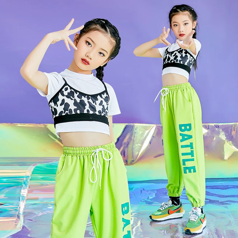 2021 Kids Hip Hop Dance Clothes For Girls Summer New Style Loose Hiphop Outfits Jazz Performance Modern Dance Costumes DQS6914
2021 Kids Hip Hop Dance Clothes For Girls Summer New Style Loose Hiphop Outfits Jazz Performance Modern Dance Costumes DQS6914
