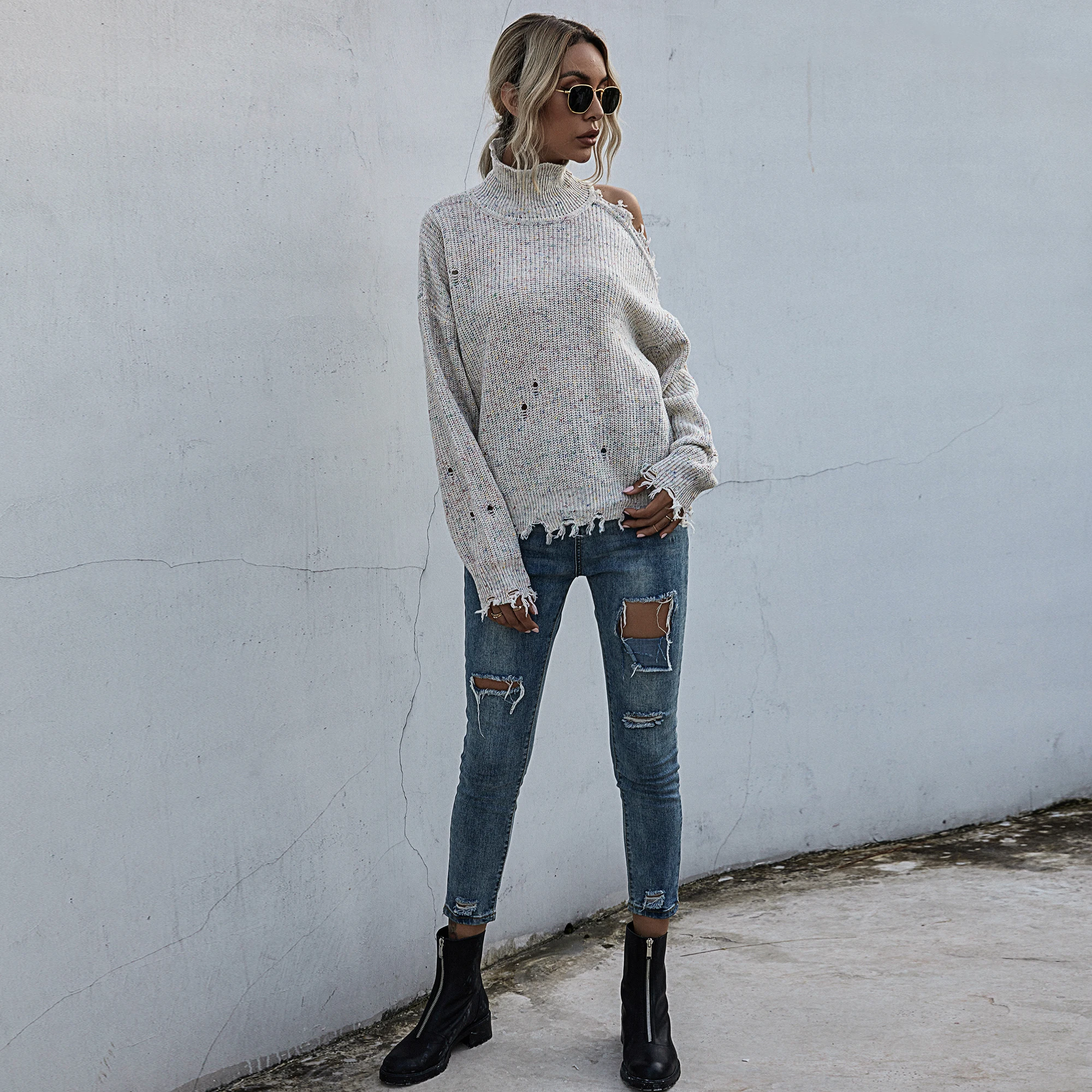 Casual Turtleneck Sweater Woman Winter Autumn Female Pullover Hollow Out Knitted Jumper Female 2020 New Cable Tops
Casual Turtleneck Sweater Woman Winter Autumn Female Pullover Hollow Out Knitted Jumper Female 2020 New Cable Tops