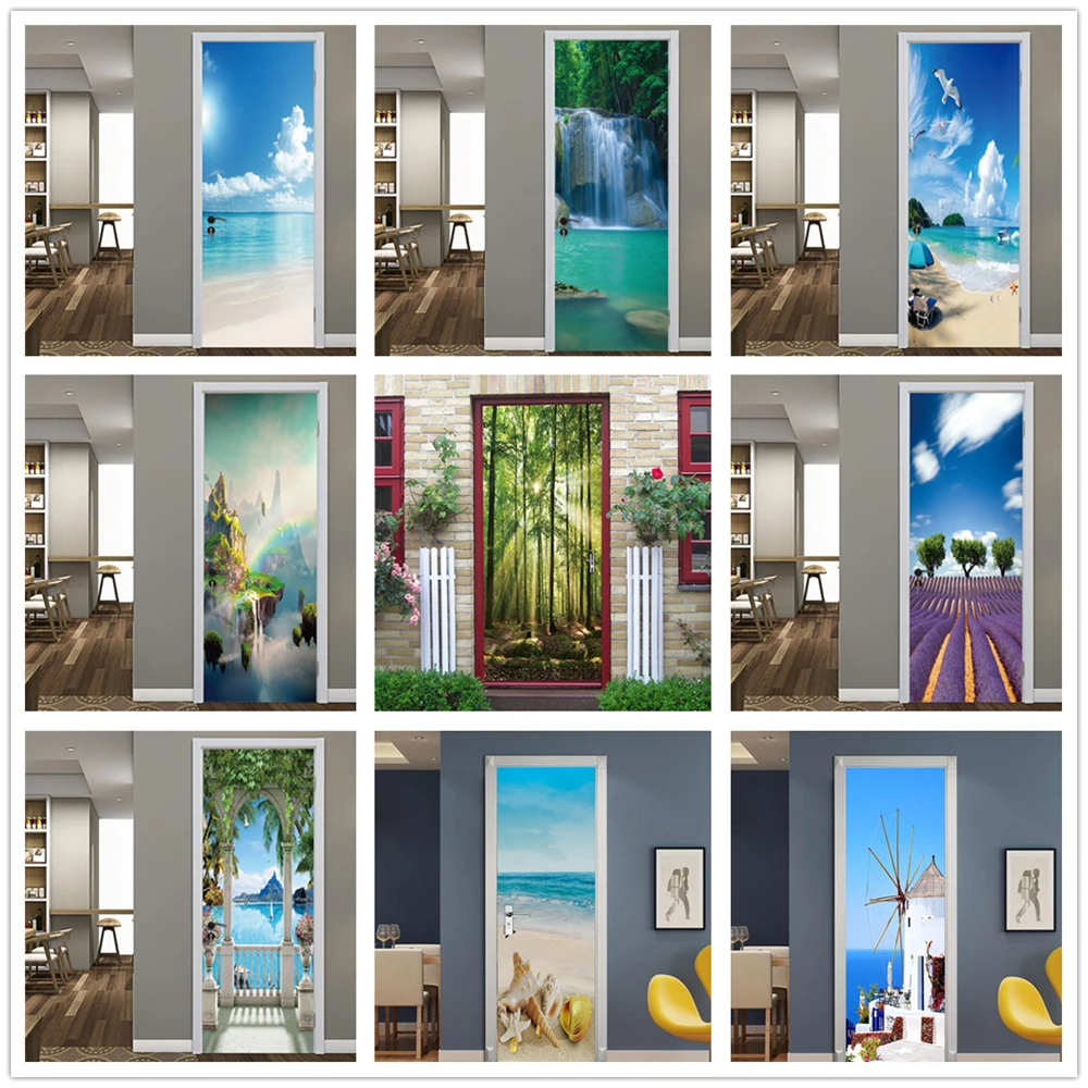 Doors Decoration 3D Wallpaper Modern Design Self-adhesive Waterproof Door Sticker Posters Renew Murals Home Decor deur sticker
Doors Decoration 3D Wallpaper Modern Design Self-adhesive Waterproof Door Sticker Posters Renew Murals Home Decor deur sticker