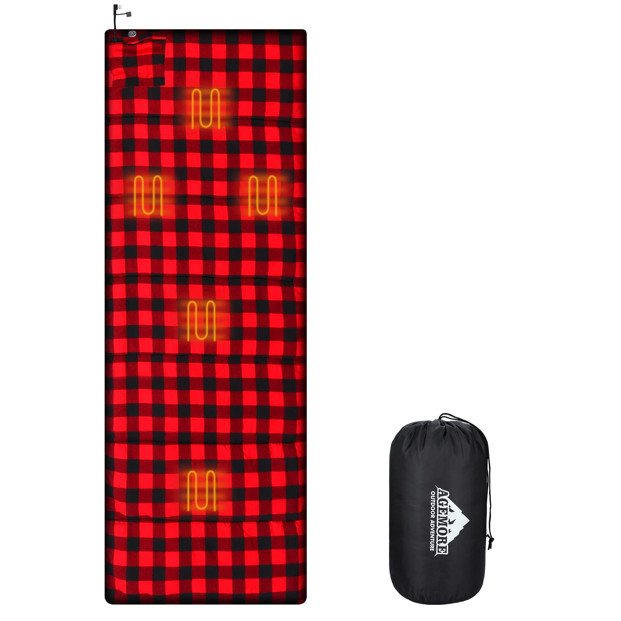Flannel Camping Heating Sleeping Pad Ultralight Outdoor Winter Sleeping Bags Camping Equipment with Imitation Silk Cotton Layer
Flannel Camping Heating Sleeping Pad Ultralight Outdoor Winter Sleeping Bags Camping Equipment with Imitation Silk Cotton Layer