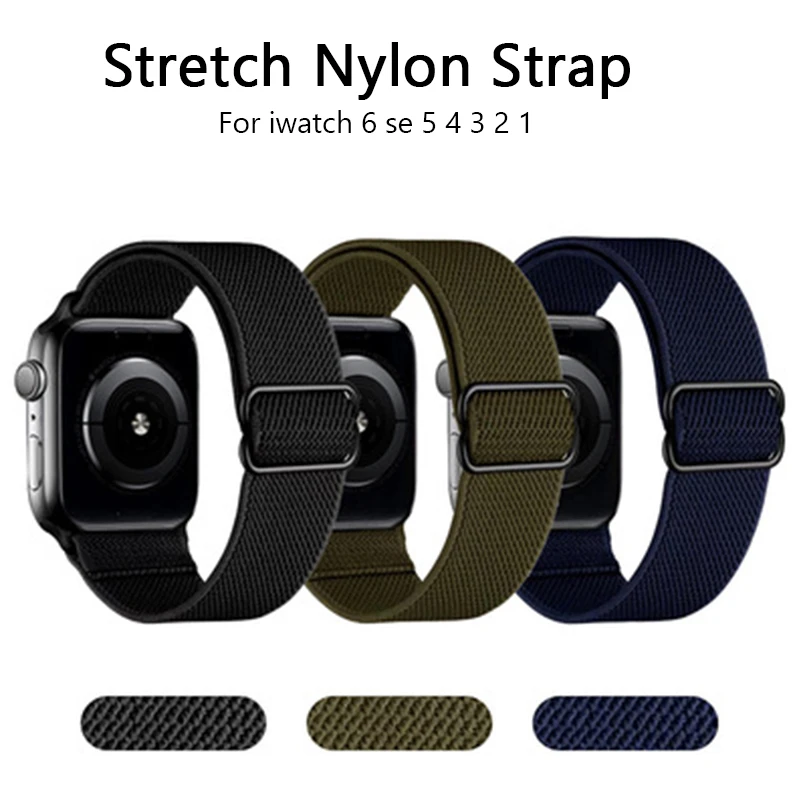 Scrunchie Nylon Strap for Apple Watch band 44mm 40mm 42mm 38mm Adjustable Stretchy Solo Loop Elastic iWatch Series SE 6 5 4 7
Scrunchie Nylon Strap for Apple Watch band 44mm 40mm 42mm 38mm Adjustable Stretchy Solo Loop Elastic iWatch Series SE 6 5 4 7