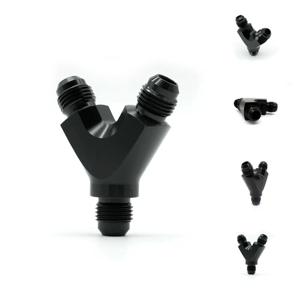 General 6AN AN 6 Y Fuel Block Fitting Junction Coupler Adapter 6/6/6 T -6/-6/-6 BLACK 6AN Adapter
General 6AN AN 6 Y Fuel Block Fitting Junction Coupler Adapter 6/6/6 T -6/-6/-6 BLACK 6AN Adapter