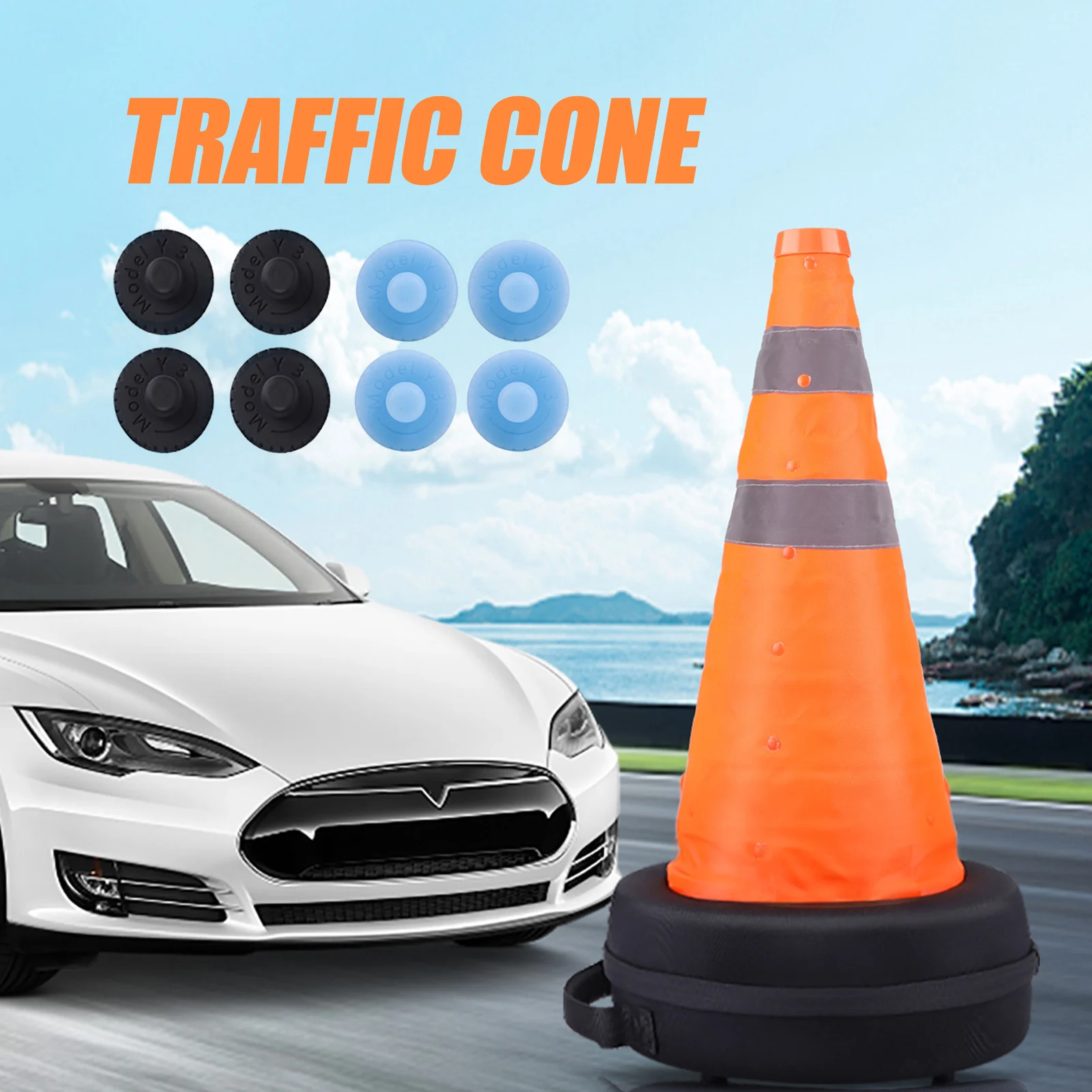 Collapsible Foldable Traffic Cones Too Kit Parking Barriers Car Safety Warning Cone Ice Cream Cone Reflective Road Cones Handy
Collapsible Foldable Traffic Cones Too Kit Parking Barriers Car Safety Warning Cone Ice Cream Cone Reflective Road Cones Handy