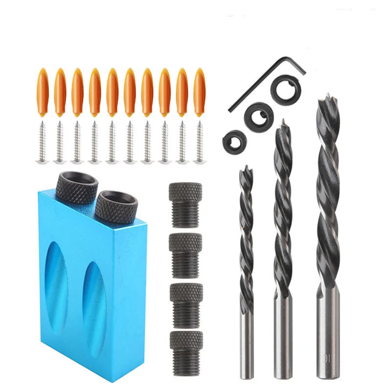 15 Degree Oblique Hole Locator Angle Drilling Locator Aluminium Woodworking Drill Bits Jig Clamp Kit Guide Wood Hand Tools
15 Degree Oblique Hole Locator Angle Drilling Locator Aluminium Woodworking Drill Bits Jig Clamp Kit Guide Wood Hand Tools