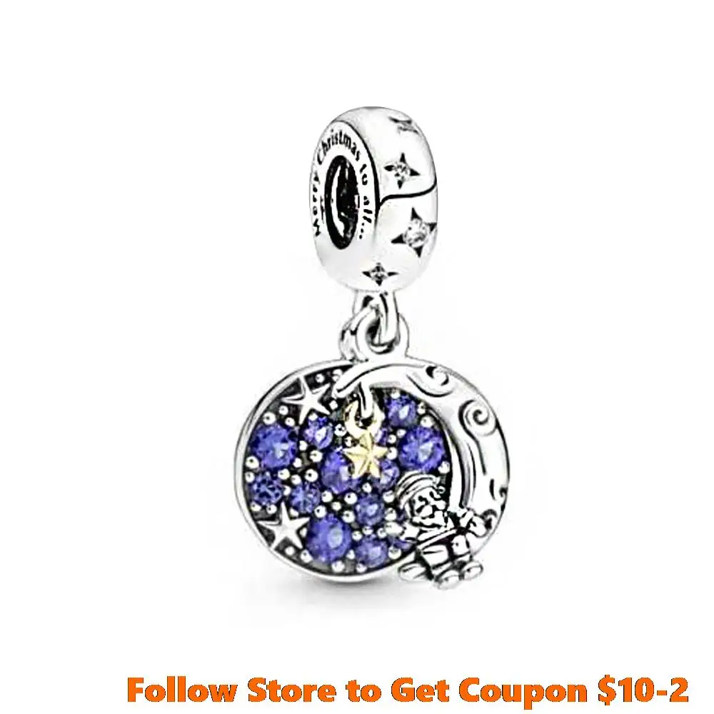 Danturn 925 Sterling Silver Charms Blue Star Moon old man Pendant fit Original Pandora Bracelets for Women Jewelry Making Gift
Danturn 925 Sterling Silver Charms Blue Star Moon old man Pendant fit Original Pandora Bracelets for Women Jewelry Making Gift