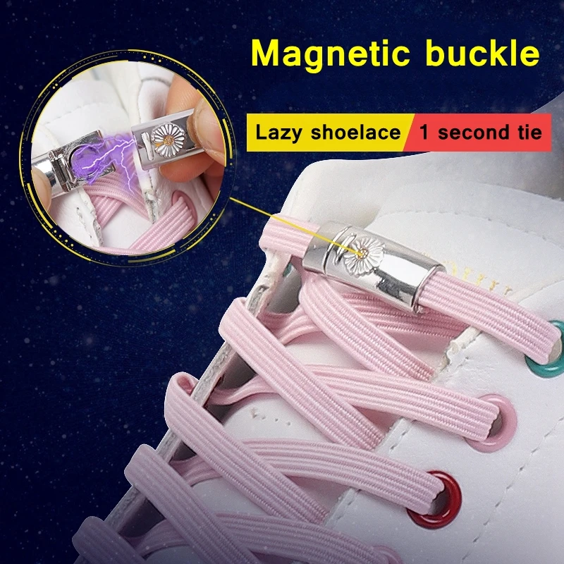 New Magnetic ShoeLaces No Tie Shoes lace Elastic Locking ShoeLace Special Creative Kids Adult Unisex Sneakers Laces strings
New Magnetic ShoeLaces No Tie Shoes lace Elastic Locking ShoeLace Special Creative Kids Adult Unisex Sneakers Laces strings
