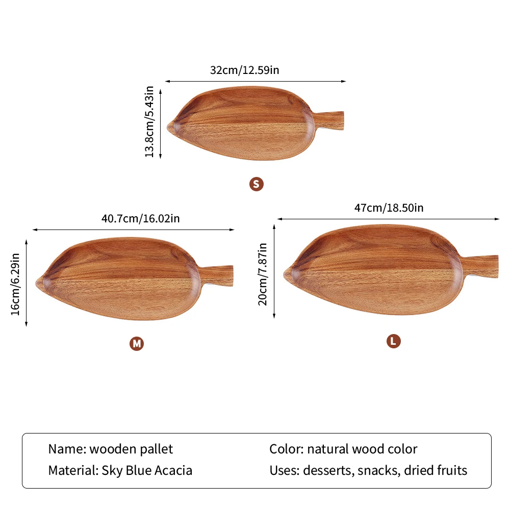 Solid Wood Leaf Dinner Plates Leaf Shape Wood Dishes Snack Fruit Dry Fruit Plate Wooden Tray Kitchen Utensils Decorative Plates
Solid Wood Leaf Dinner Plates Leaf Shape Wood Dishes Snack Fruit Dry Fruit Plate Wooden Tray Kitchen Utensils Decorative Plates