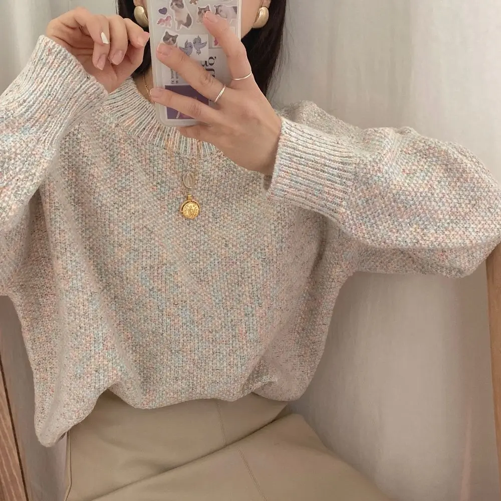 Apricot round neck long-sleeved 2021 autumn and winter Korean women lazy pullover top sweater
Apricot round neck long-sleeved 2021 autumn and winter Korean women lazy pullover top sweater