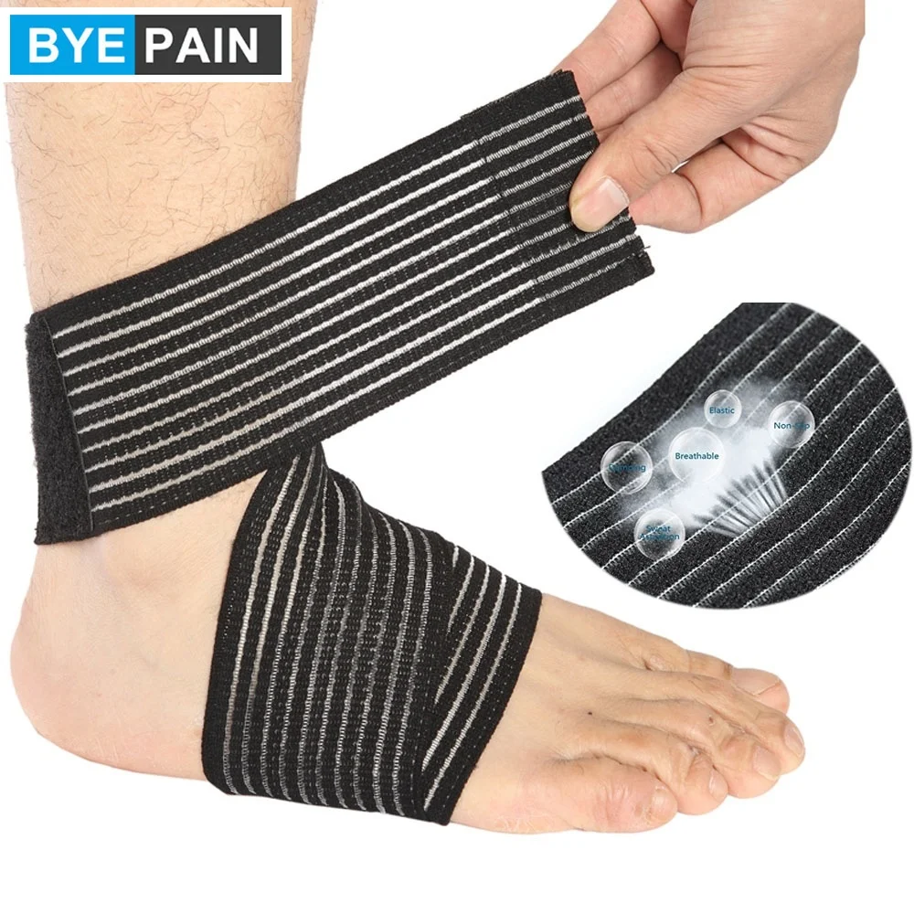 1 пара BYEPAIN эластичная дышащая обертка для поддержки лодыжки бандаж компрессия