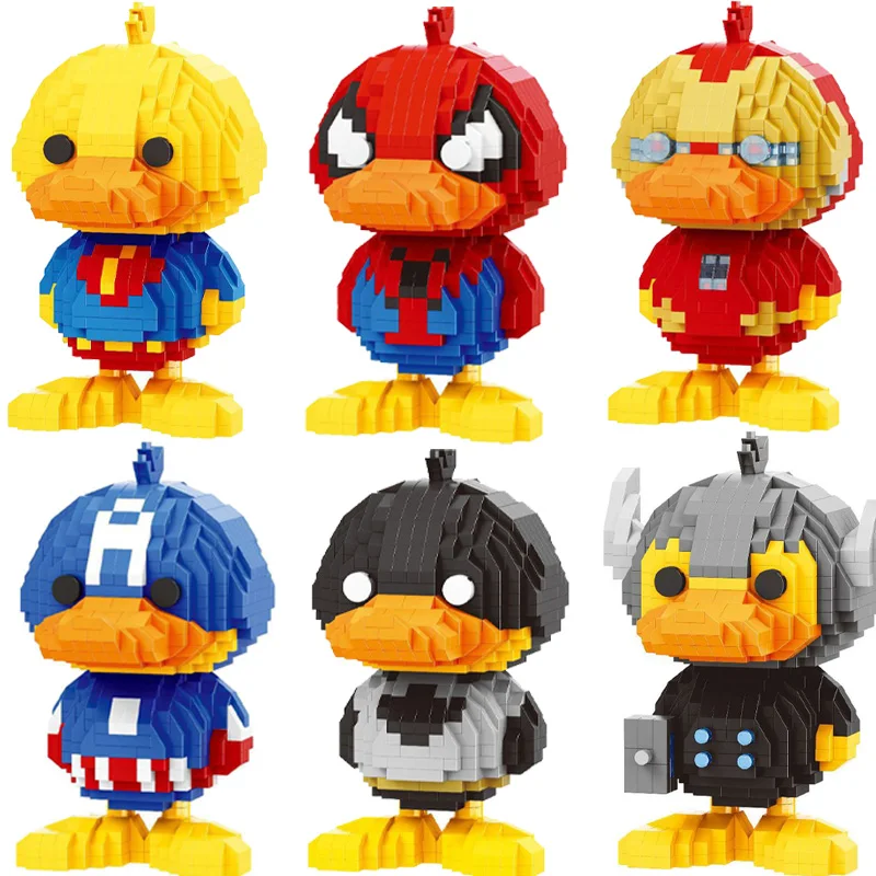 New Avengers Iron Man Duck a variety of cartoon model small building blocks puzzle set educational toy gift for children
New Avengers Iron Man Duck a variety of cartoon model small building blocks puzzle set educational toy gift for children