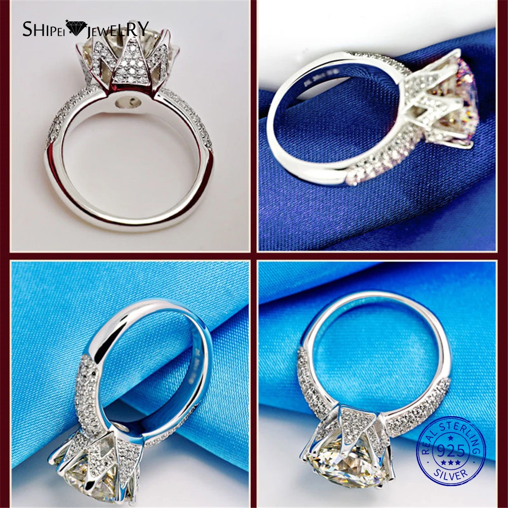 Shipei 100% 925 Sterling Silver Fine Jewelry 2.9ct Created Moissanite Ring Engagement Wedding Ring for Women Anniversary Gift
Shipei 100% 925 Sterling Silver Fine Jewelry 2.9ct Created Moissanite Ring Engagement Wedding Ring for Women Anniversary Gift