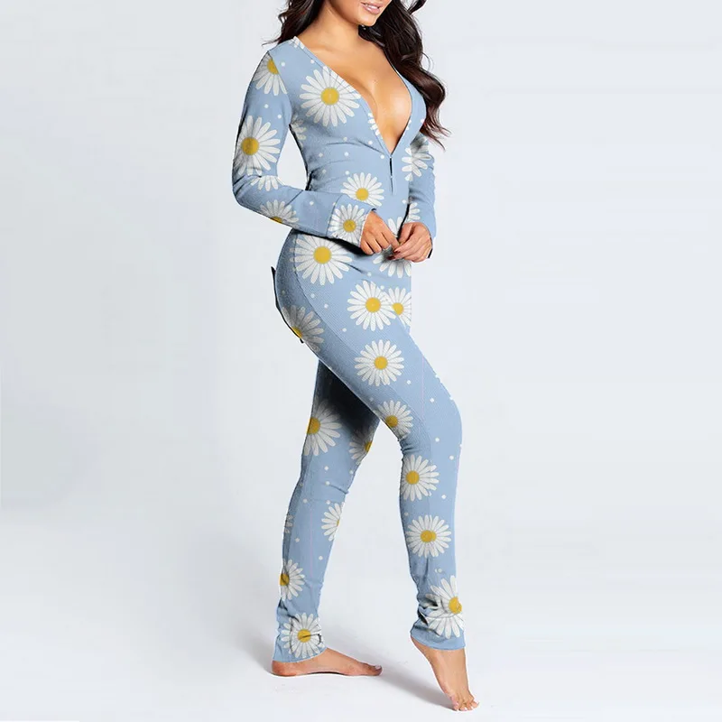 2020 Women's Sexy Pijamas Onesies Button-down Front V-neck Pajamas NEW Adults Jumpsuit Functional Buttoned Flap Femme Sleepwear
2020 Women's Sexy Pijamas Onesies Button-down Front V-neck Pajamas NEW Adults Jumpsuit Functional Buttoned Flap Femme Sleepwear