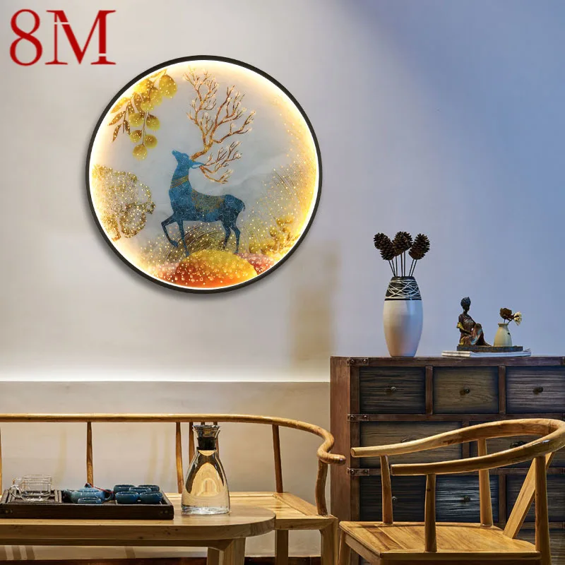 8M LED Wall Lights Modern Sika Deer Figure Sconces Round Lamp Creative For Home Teahouse
8M LED Wall Lights Modern Sika Deer Figure Sconces Round Lamp Creative For Home Teahouse