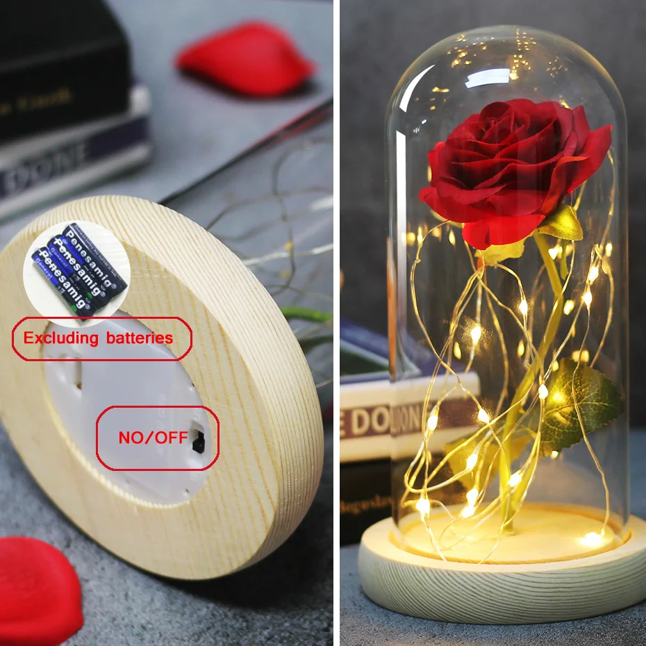 2020 Romance Eternal Life Flower Glass Cover Beauty and Beast Rose LED Battery Lamp Birthday Valentine's Day present Mother Gift
2020 Romance Eternal Life Flower Glass Cover Beauty and Beast Rose LED Battery Lamp Birthday Valentine's Day present Mother Gift