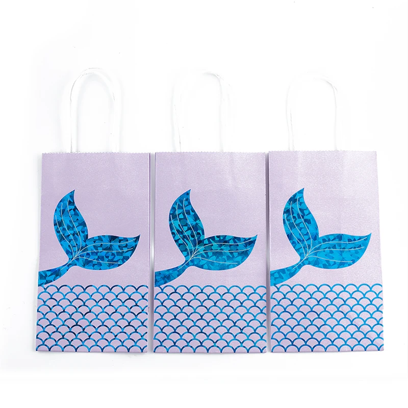 6pcs/set Mermaid Theme Party Supplies Tail Paper Bag Kraft Paper Packaging Bag Gift Bag Baby Shower Candy Box Birthday Party
6pcs/set Mermaid Theme Party Supplies Tail Paper Bag Kraft Paper Packaging Bag Gift Bag Baby Shower Candy Box Birthday Party
