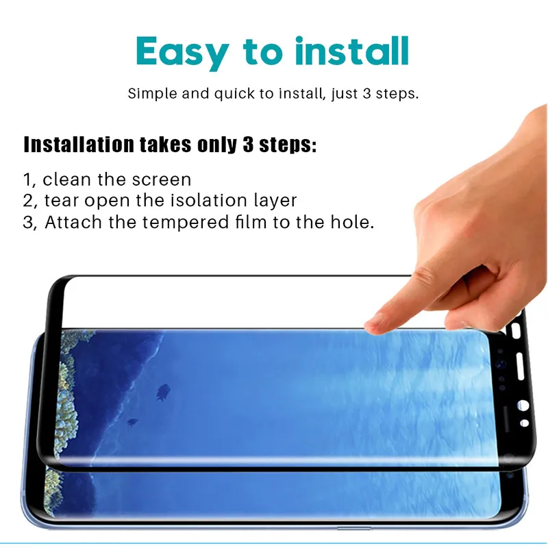 Tempered Glass Film For Samsung Galaxy Note 8 9 S9 S8 Plus S7 Edge 9D Full Curved Screen Protector For Samsung S10E A6 A8 Plus
Tempered Glass Film For Samsung Galaxy Note 8 9 S9 S8 Plus S7 Edge 9D Full Curved Screen Protector For Samsung S10E A6 A8 Plus