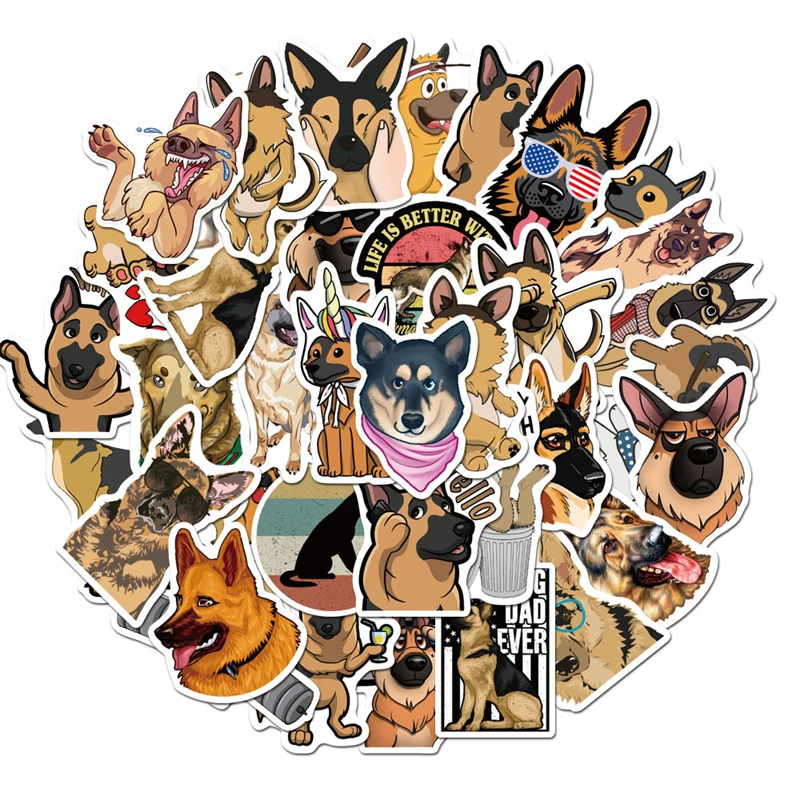 10/30/50PCS Cute Shepherd Dog Children Graffiti Sticker Luggage Car Motorcycle Notebook Mobile Computer Helmet Water Cup Sticker
10/30/50PCS Cute Shepherd Dog Children Graffiti Sticker Luggage Car Motorcycle Notebook Mobile Computer Helmet Water Cup Sticker